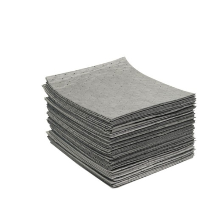 Universal Light Sorbent Pads Sustayn Biodegradable 16"x18 Gray  100/Box