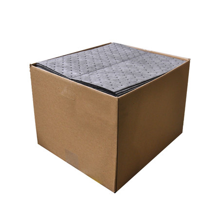 16" x 18" Standard Gray MW Universal Absorbent Pad 24 gal/case 100/Box