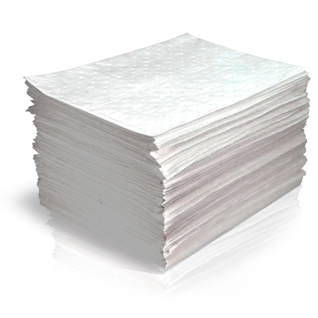 16" x 18" White Oil-Only HW Absorbent Pad 1 Box