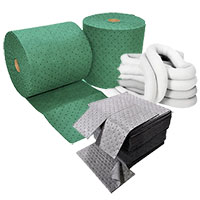 Universal Absorbents - pads, rolls, absorbent pillows